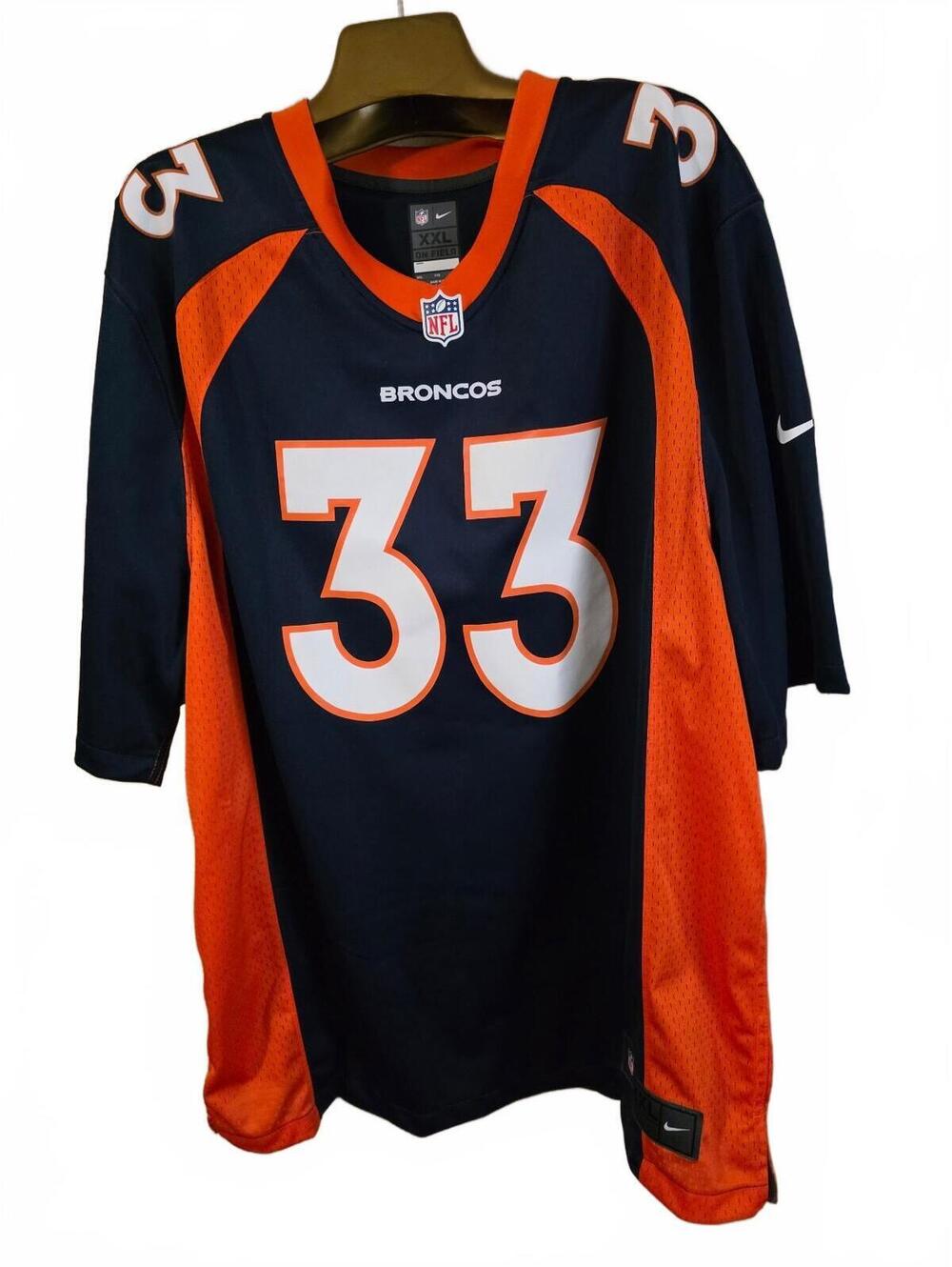 Nike NFL Broncos #33 XXL On Field Jersey